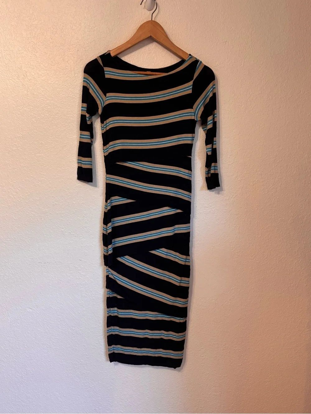 Anthropologie Bailey 44 Striped Column Midi Dress XS NWT